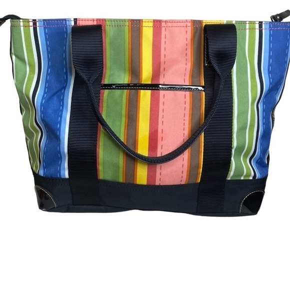 Franco Sarto Multicolor Nylon Shoulder Tote Bag with Smartlyte - Picture 3 of 14